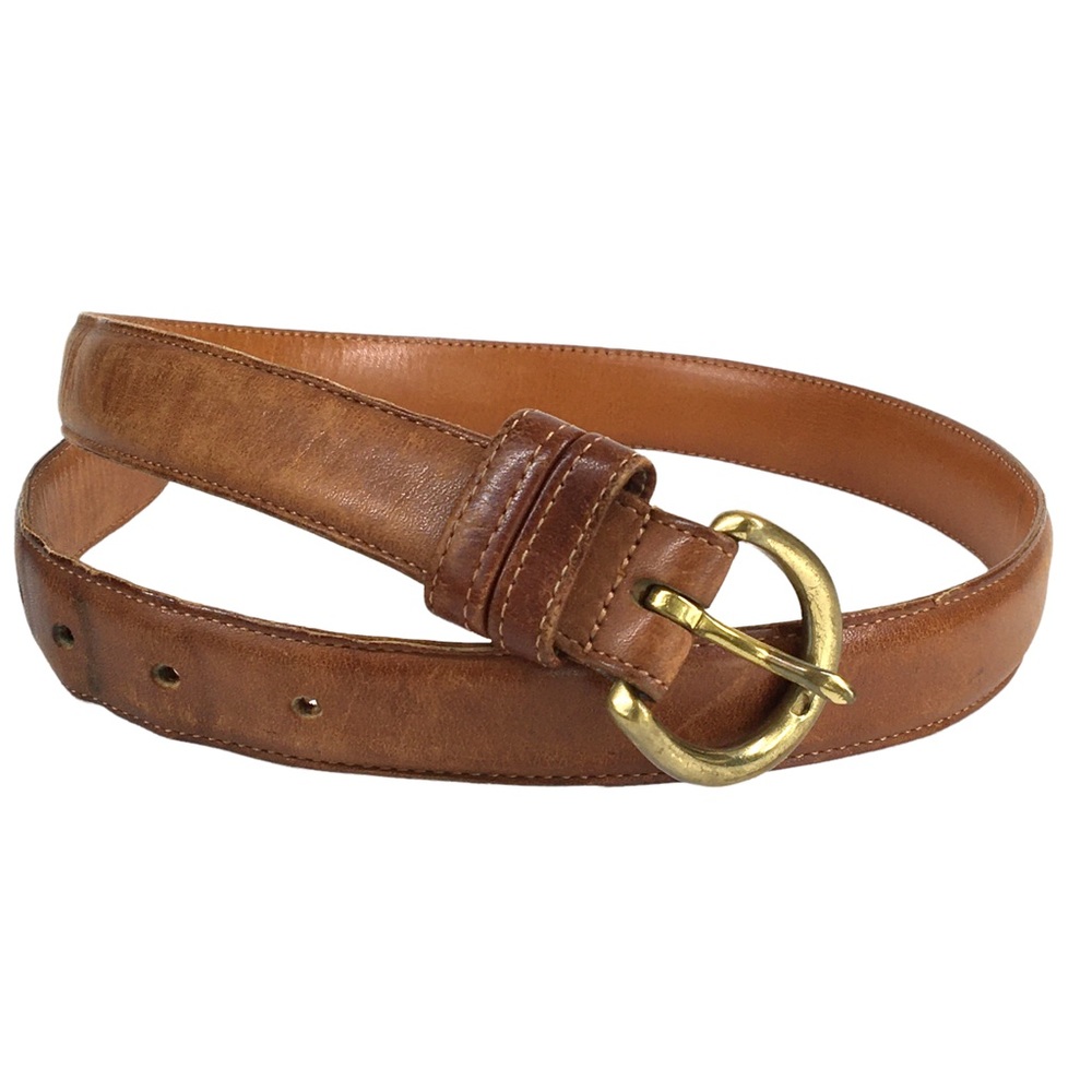 Coach | Brown Leather Belt with Brass Buckle #8400